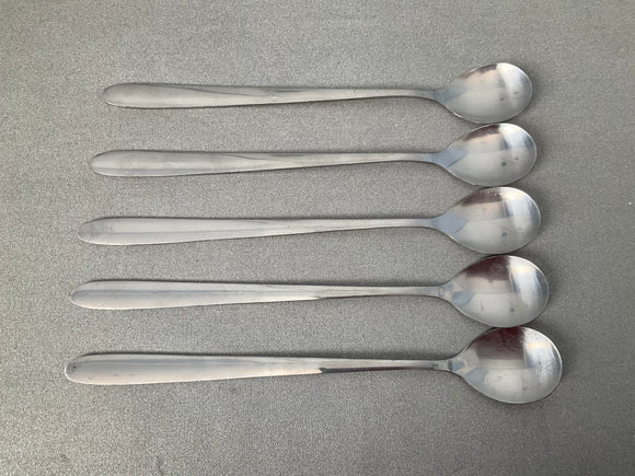 Long Handled Teaspoons - set of 5