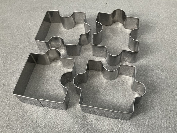 Cookie Cutter Set - Jigsaw puzzle pieces - 4 piece set