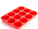 Silicone Muffin Tray - Makes 12 Standard Muffins, Cupcakes, Soaps, etc