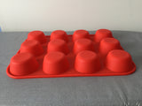 Silicone Muffin Tray - Makes 12 Standard Muffins, Cupcakes, Soaps, etc