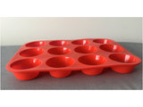 Silicone Muffin Tray - Makes 12 Standard Muffins, Cupcakes, Soaps, etc