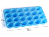 Silicone Muffin Tray - Makes 24 Mini Muffins, Cupcakes, Soaps, etc