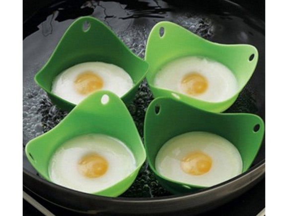 Egg Poacher Silicone Moulds - set of 4pcs