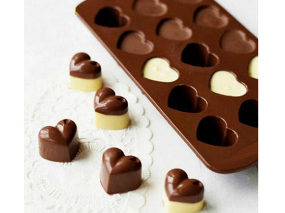 Chocolate Mould - Divided Hearts