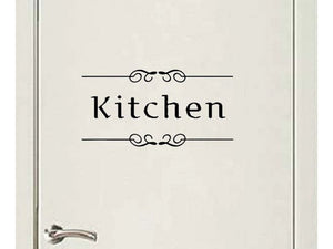 Kitchen Door Sign Decal
