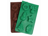 Chocolate Mould - Large Santa, Wreath, Reindeer, Snowman, Star & Xmas Tree