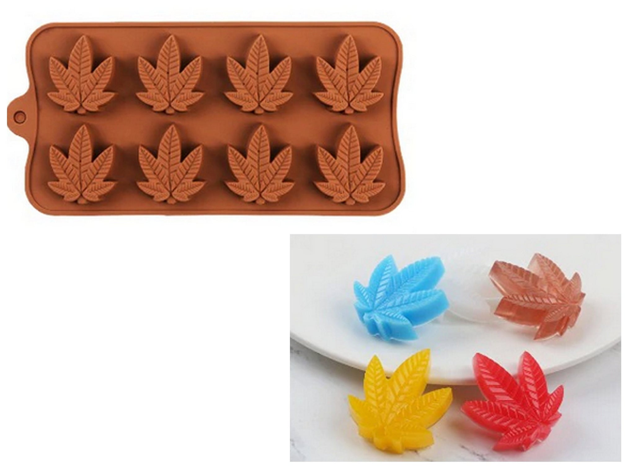 Hemp Leaf Silicone Candy Molds