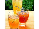 Reusable Metal Drinking Straws 5pc set + 2 Cleaning Brushes