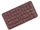 Chocolate Mould - Small Numbers + Happy Birthday