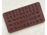 Chocolate Mould - Small Numbers + Happy Birthday
