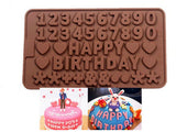 Chocolate Mould - Small Numbers + Happy Birthday - 40% OFF