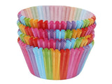 Cupcake Liners - Multi-coloured Stripes x 100