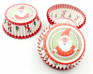 Cupcake Liners - Christmas x 100