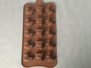 Chocolate Mould - Ducks, Teddy Bears & Rabbits