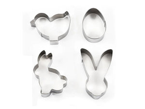 Easter Cookie Cutter Set - Rabbit, Easter Egg, Chicken, Bunny Ears