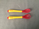 Silicone Baby Spoon & Fork Set