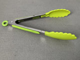 Non-Stick Tongs - Push/ Pull Closure - 4 Colour Choices!