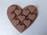 Chocolate Mould - Heart Shaped with Hearts - 40% OFF