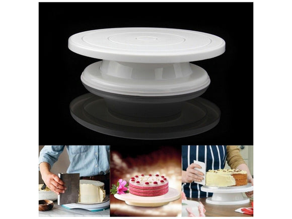 Cake Icing Turntable - Rotates 360° for ease of use