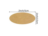 Oval Pantry Labels - Natural Coloured - 50pc Set