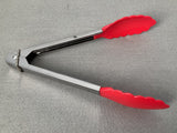 Non-Stick Tongs - Sliding Ring Closure - 3 Colour Choices!