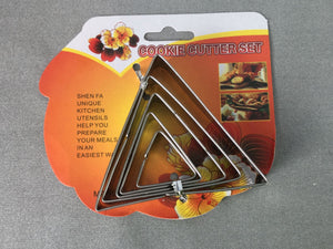 Cookie Cutter Set - Triangle x 5 piece set - different sizes