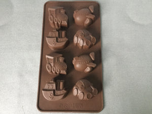 Chocolate Mould - Trains, Boats, Planes, & Cars - 40% OFF